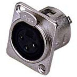 Stagg 975H XLR Female 3p chassisdeel vernikkeld