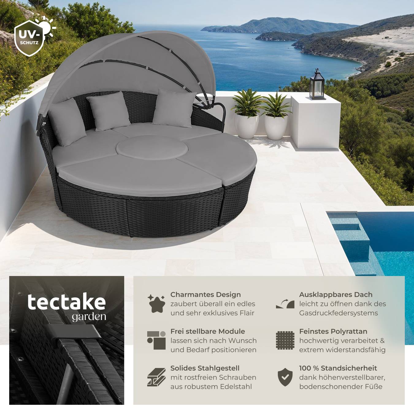Rattan Sonneninsel Santorin
