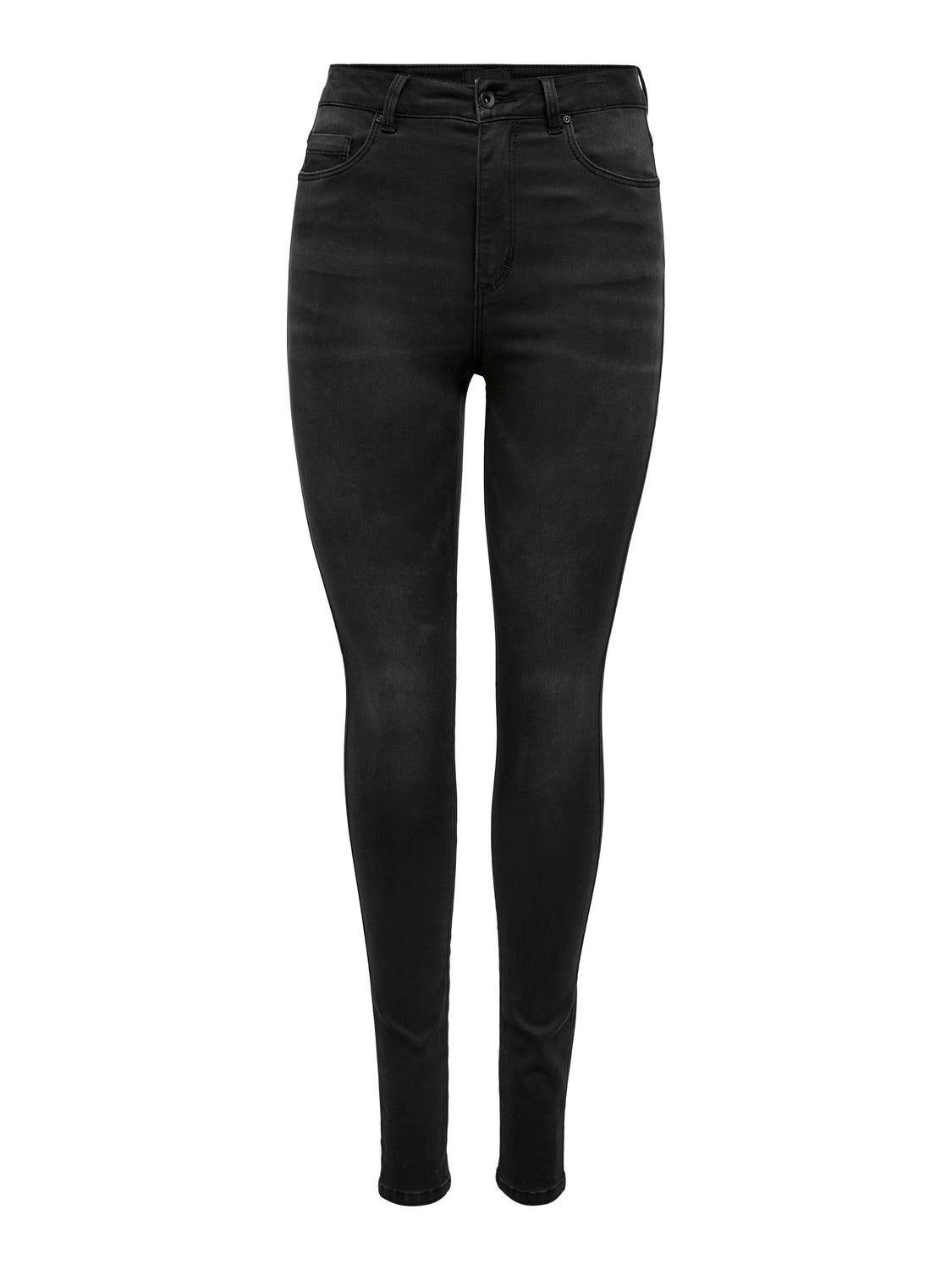 ONLROYAL Hohe Taille Skinny Fit Jeans Black Denim