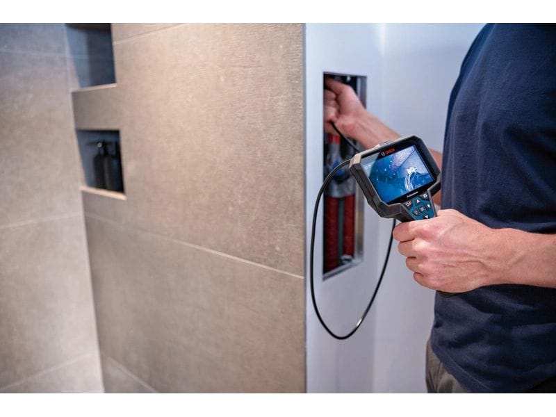 Bosch Professional Endoskopkamera GIC 12 V-5-27 C, Kit Hochauflösende Inspektionskamera und automatische Bildausrichtung für detaillierte Inspektion und Dokumentation