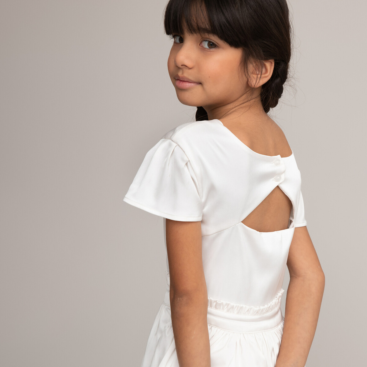 COLEÇÃO LA REDOUTE<br>Vestido longo de cerimônia, mangas curtas