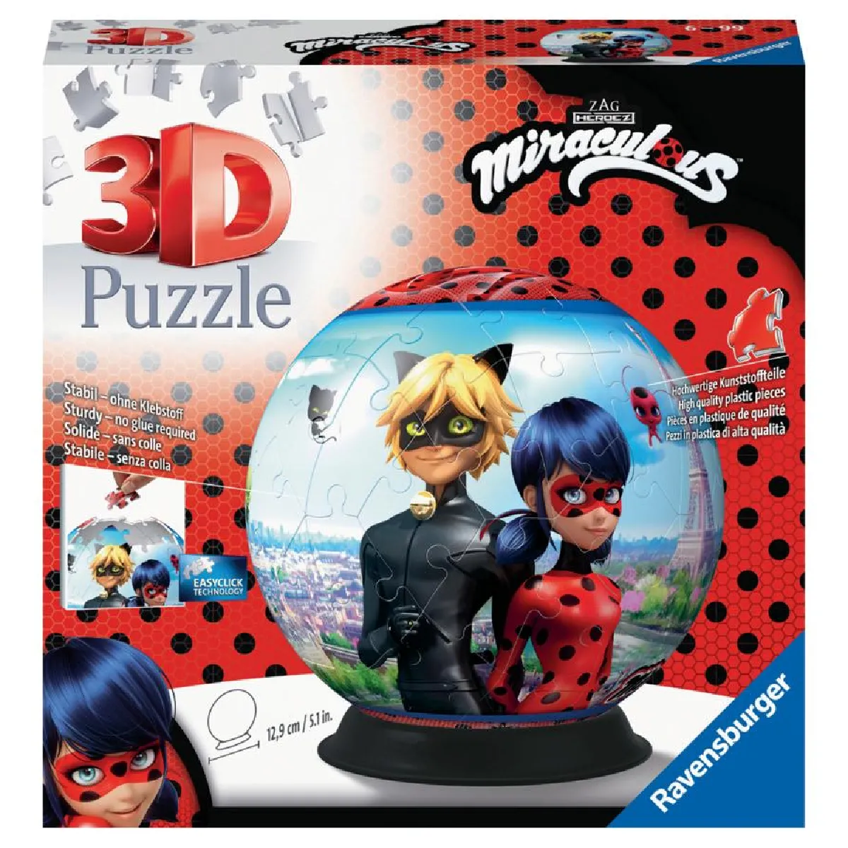 Ravensburger 3D Puzzle rond Miraculous