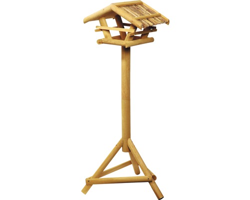 XXL vogelhuisje inclusief standaard en rieten dak 44x44x80 cm