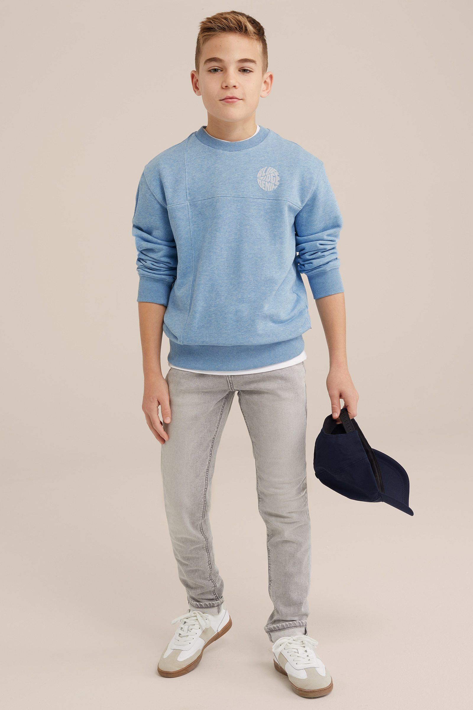 Jongen sweater met opdruk Blue Ridge Lichtblauw