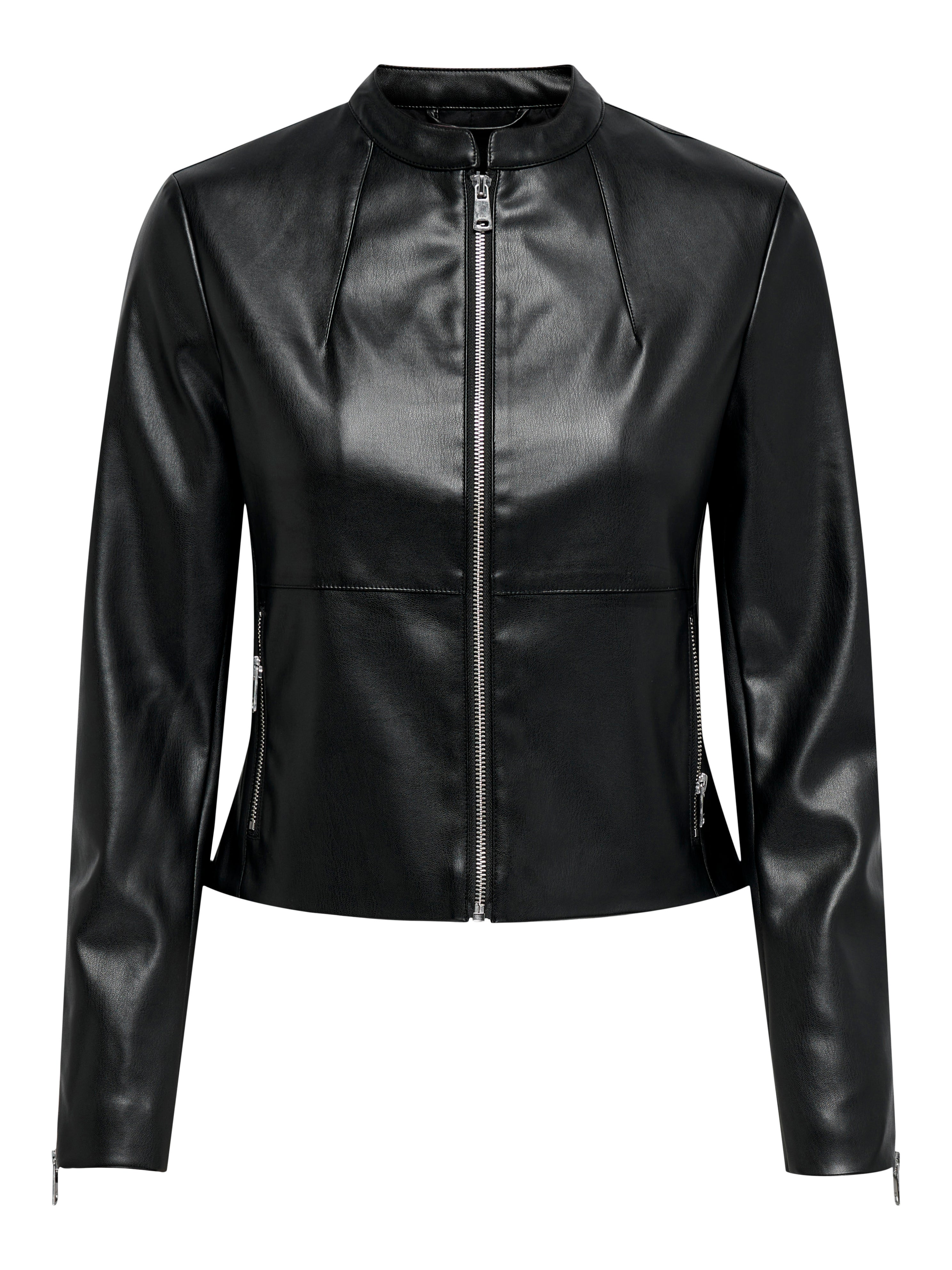 ONLVICS Kunstlederjacke Black