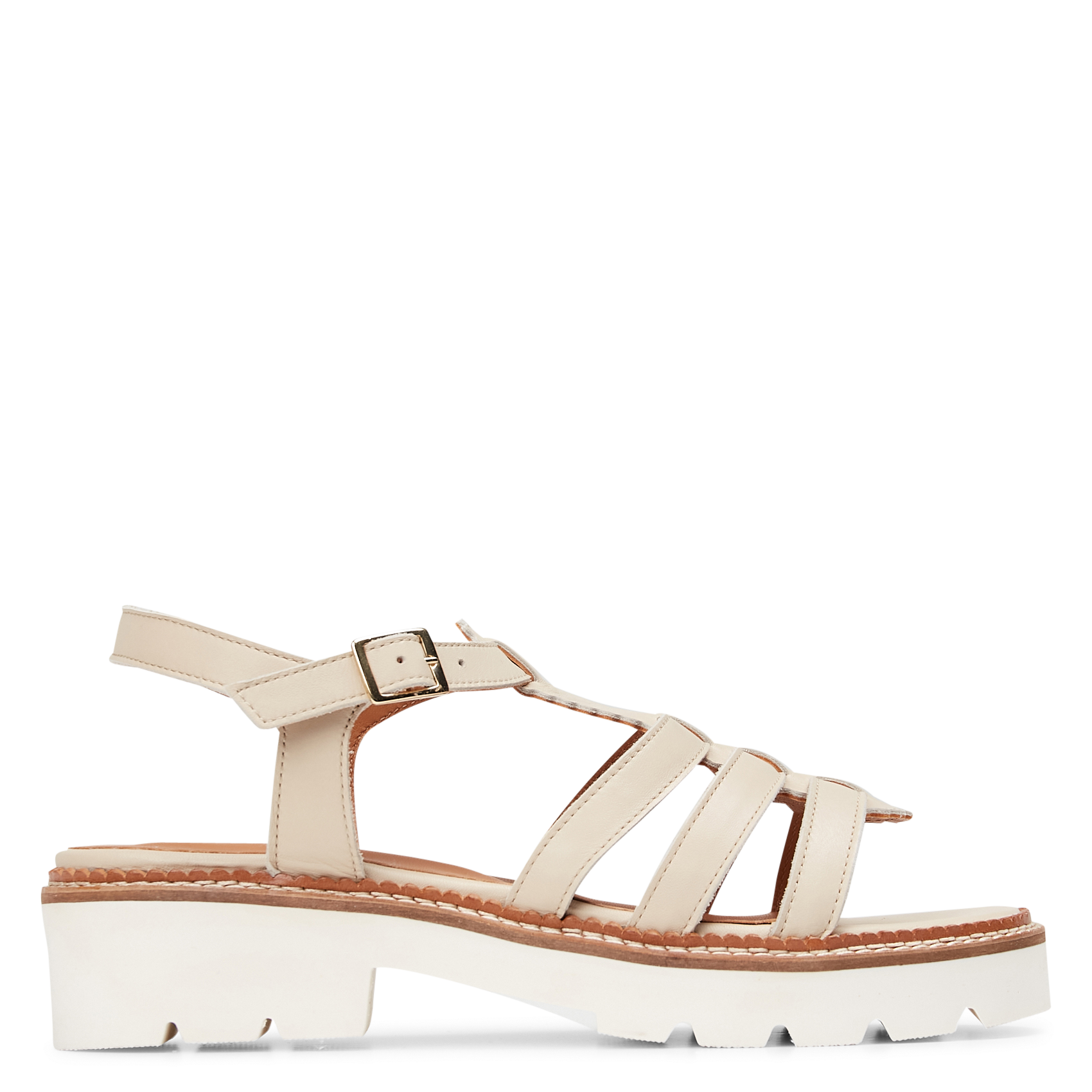 ISIDOLE - Sandales en cuir | Blanc