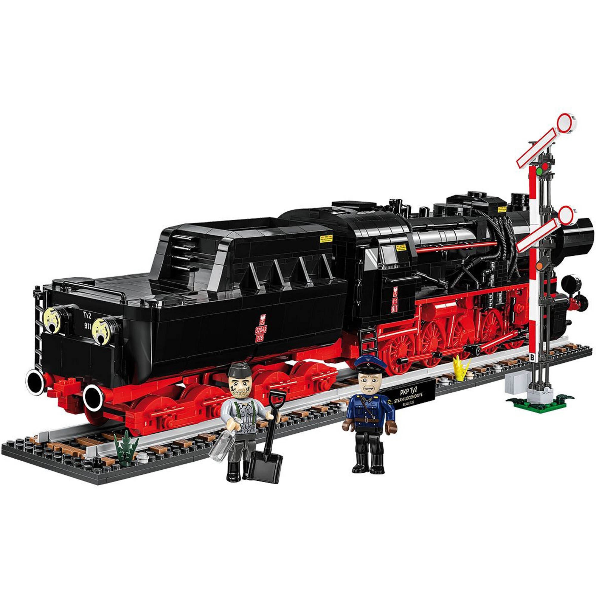 COBI Konstruktionsspielzeug DR BR 52 Steam Locomotive & Railway Semaphore