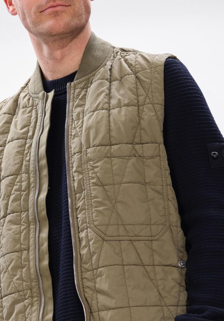 groene stone island bodywarmer vest s0300