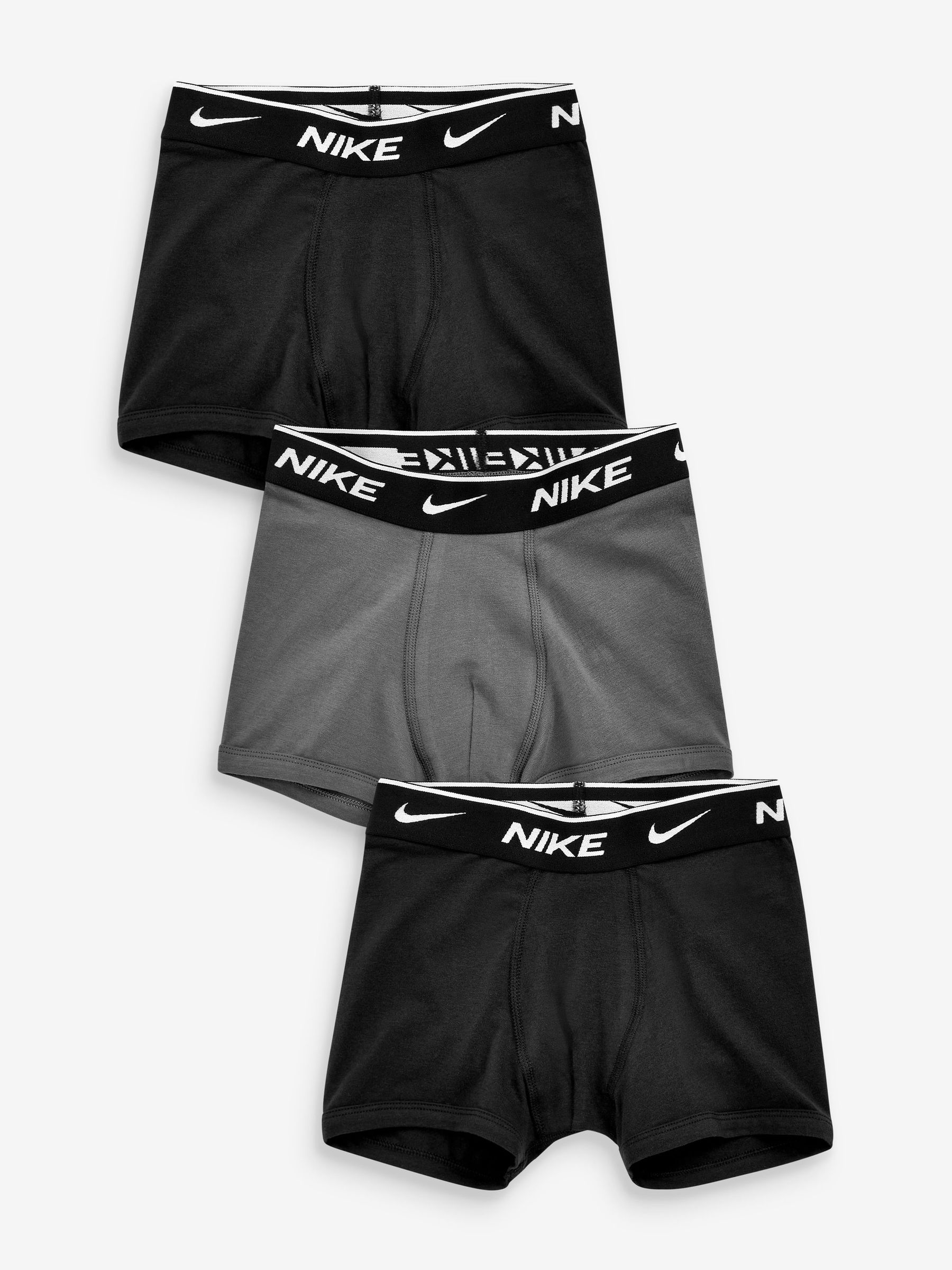 Grijs/zwart - Nike - 3 Boxershorts voor jongens
