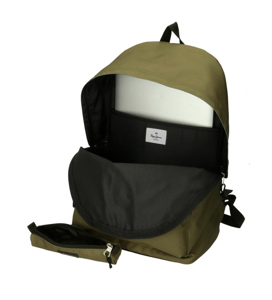 Mochila Pepe Jeans Aris + Estojo Verde