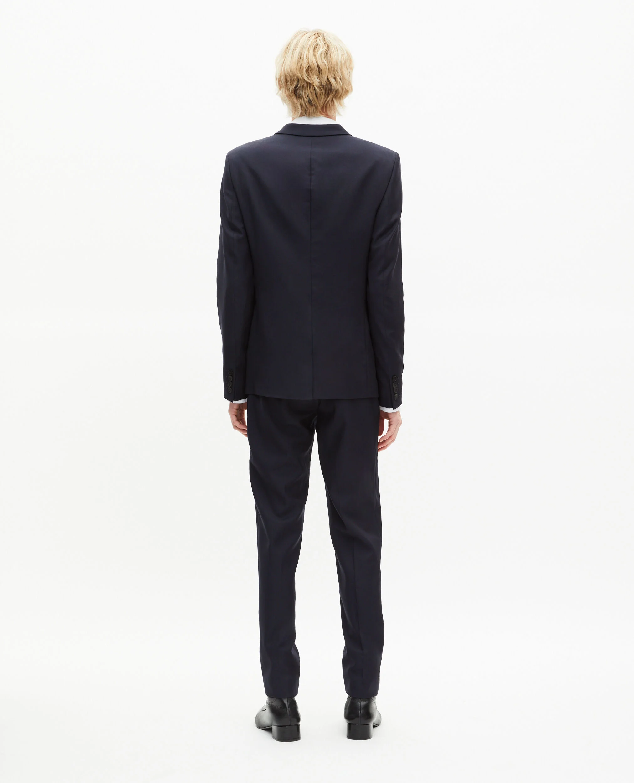 Pantalon de costume Super 100's en laine marine