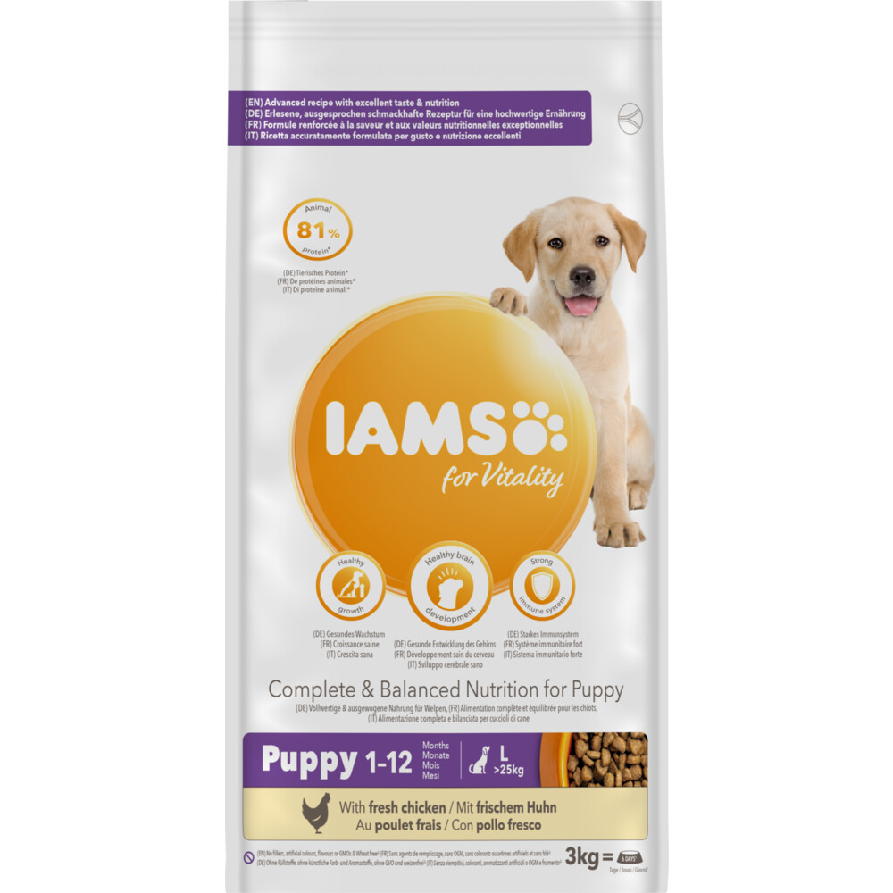 Iams Dog Puppy - Junior Large Kip3 kg