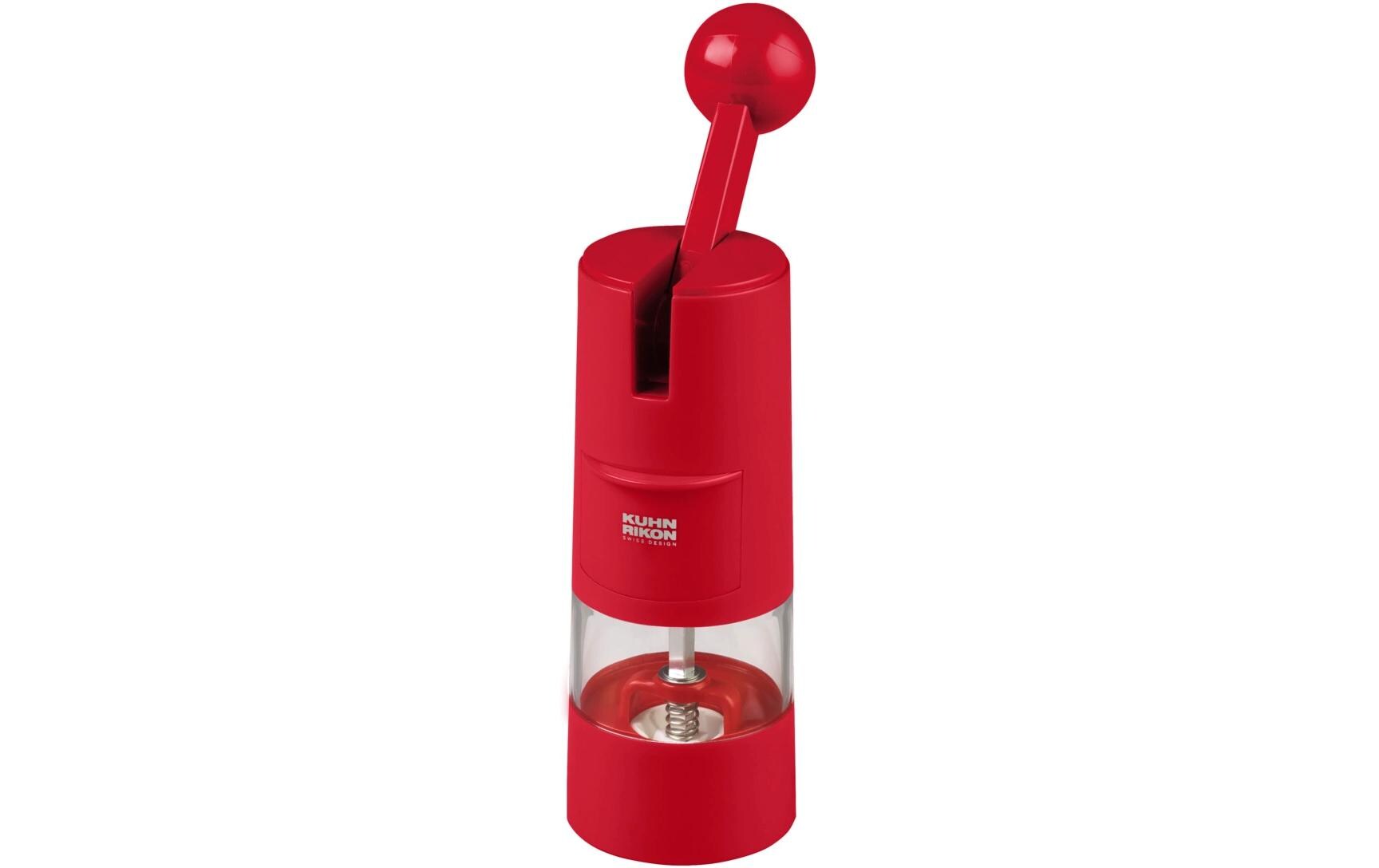 Gewürzmühle Ratchet Grinder 21.5 cm, RotMühle mit Hochleistungs-Keramikmahlwerk