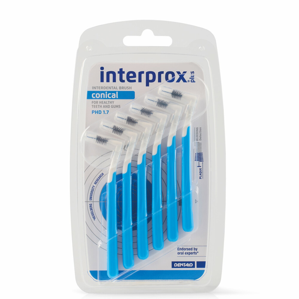 6x Interprox Ragers Plus Conical Blauw PHD 1.76 stuks