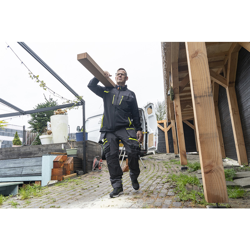 Portwest DX4 softshell jack M zwart