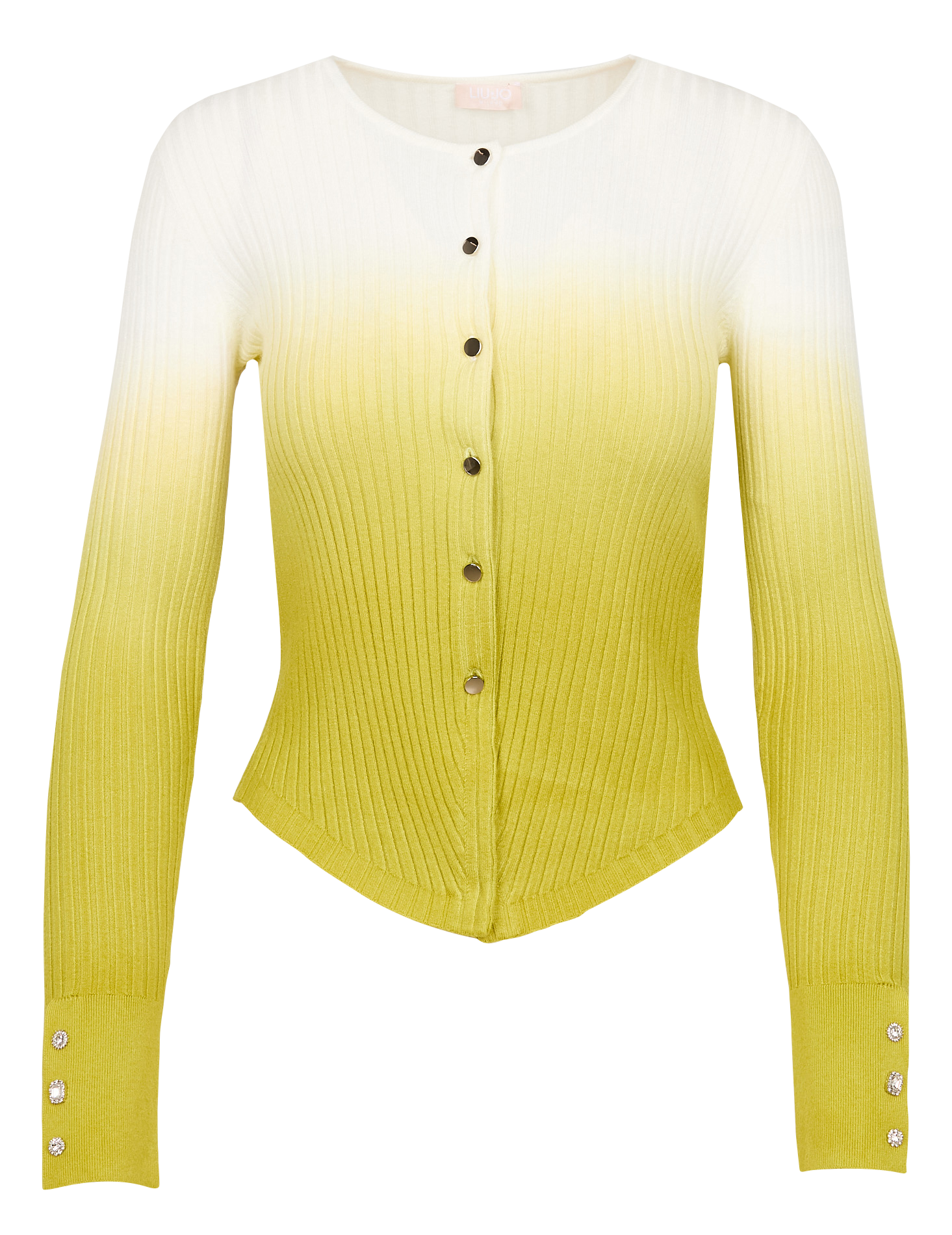 Gilet col rond tie and dye | Vert
