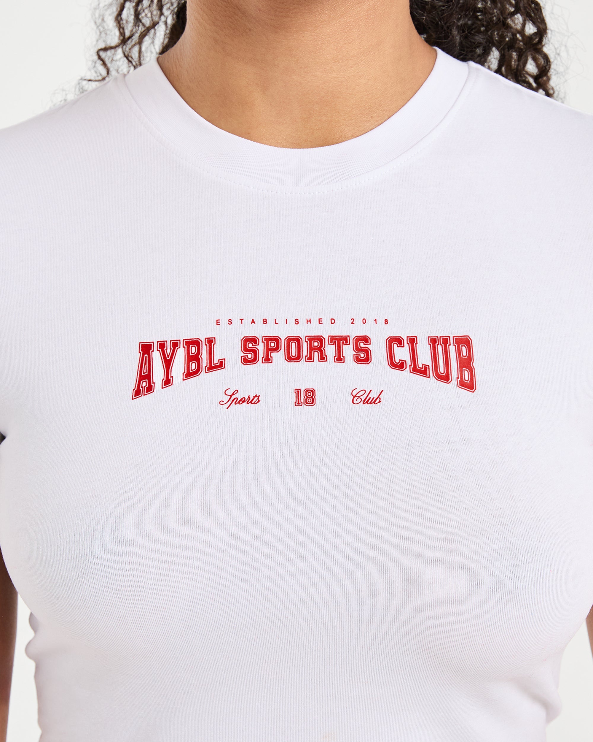 Sports Club Varsity Baby Tee