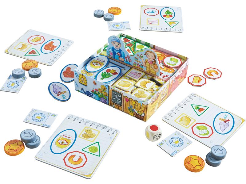 Haba Meine ersten Spiele Einkaufen Ein buntes Markttreiben für 1 - 4 kleine Einkäufer