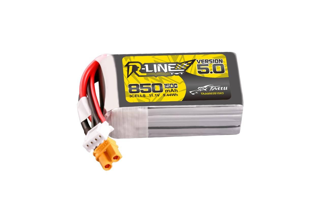 RC-Akku LiPo 850 mAh 11.1 V 150C R-Line V5.03S LiPo Akku für 3-5