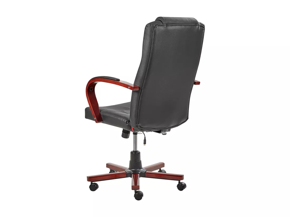 Fauteuil massant avec fonction chauffante DIAMOND Cuir Noir