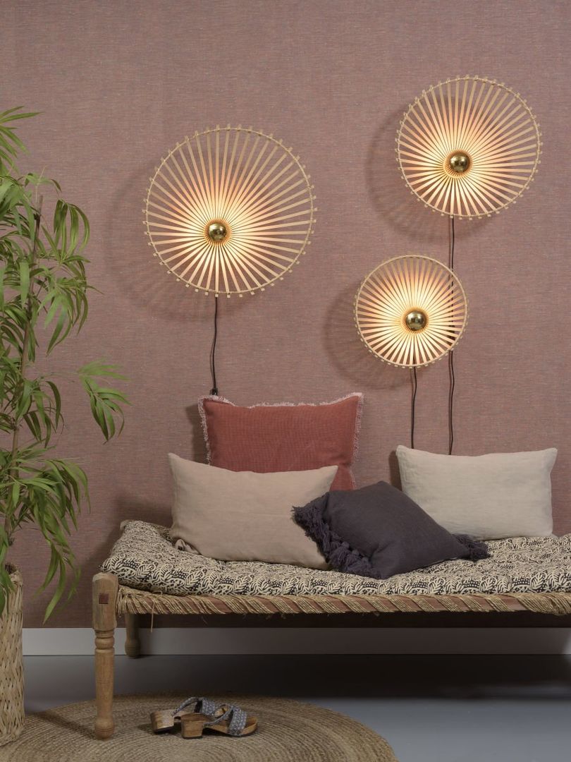 Good&Mojo Bromo Wandlamp Naturel, Zwart