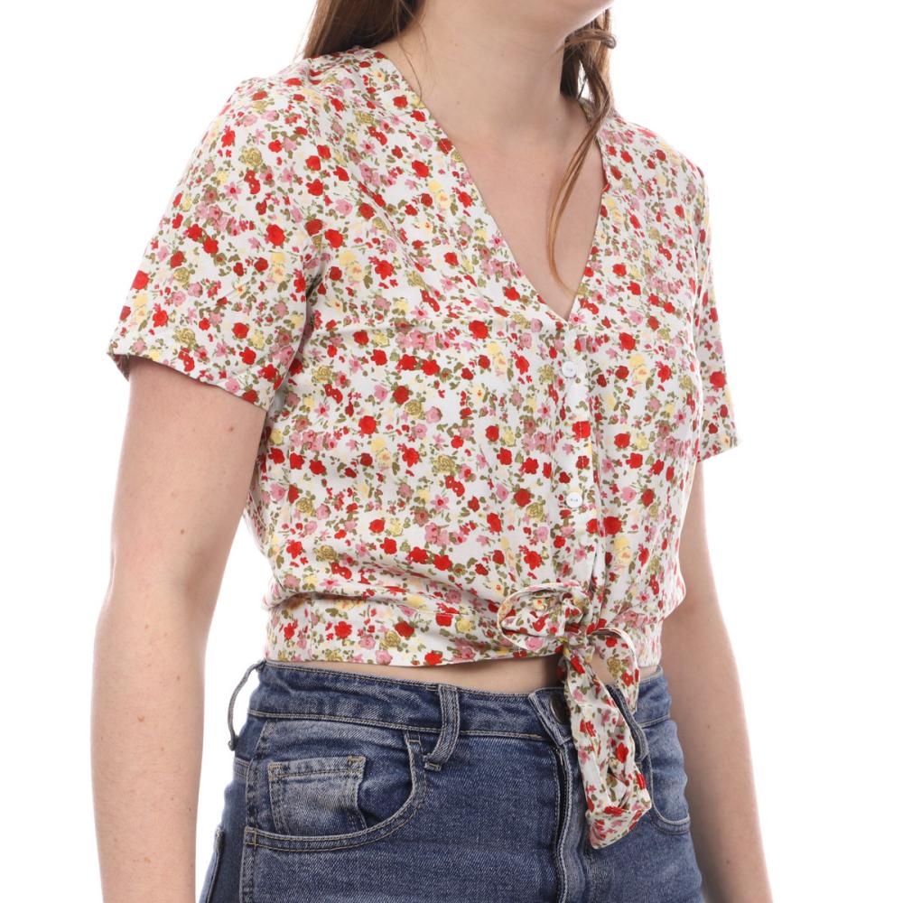 Vero Moda Blouse Blanche/Jaune à fleurs Femme Vero Moda Easy
