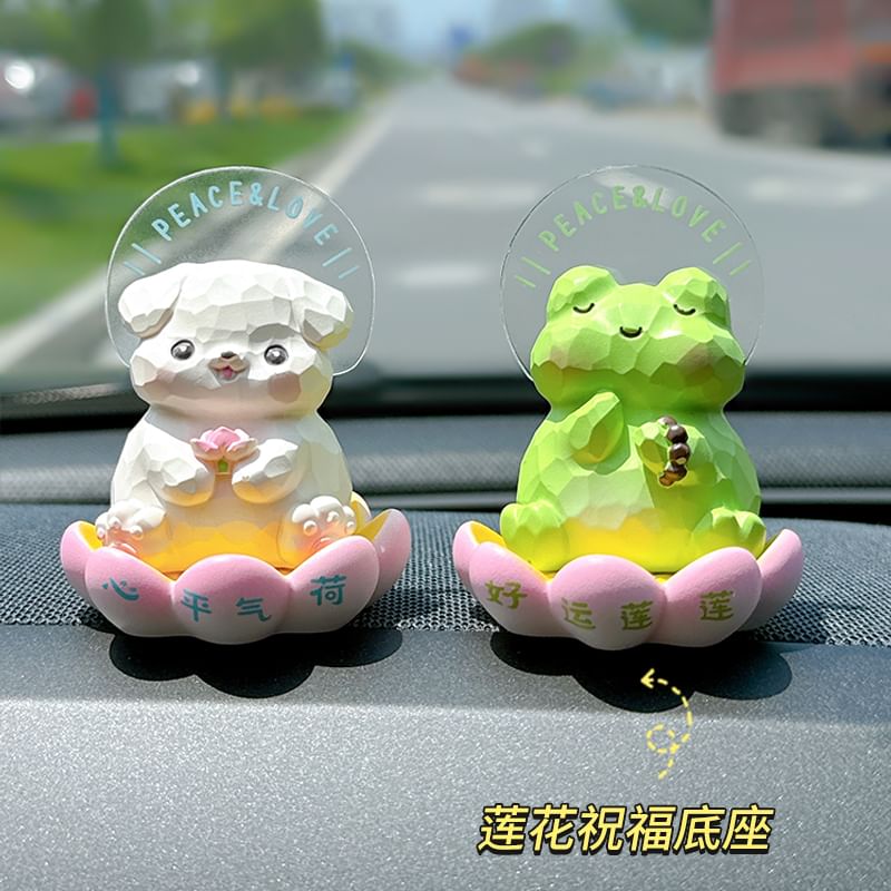 Candy Lemon - Dieren Lotus Auto Hars Ornament (Diverse Ontwerpen)