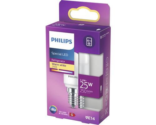 LED-lamp T25 mat E14/3,2W (25W) 250 lm 2700 K warm wit geschikt voor koelkast + afzuigkap, gloeilamp koelkast
