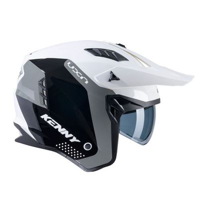 Casque trial Kenny MILES - GRAPHIC 2025 - Blanc / Gris