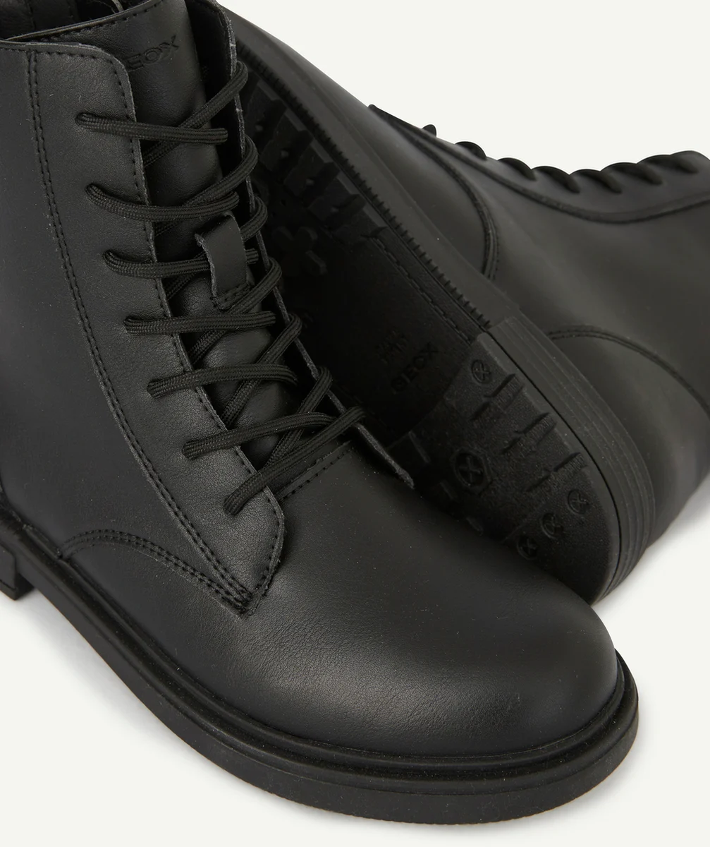 GEOXBOTTINES MONTANTES NOIRES FILLE AVEC LACETS