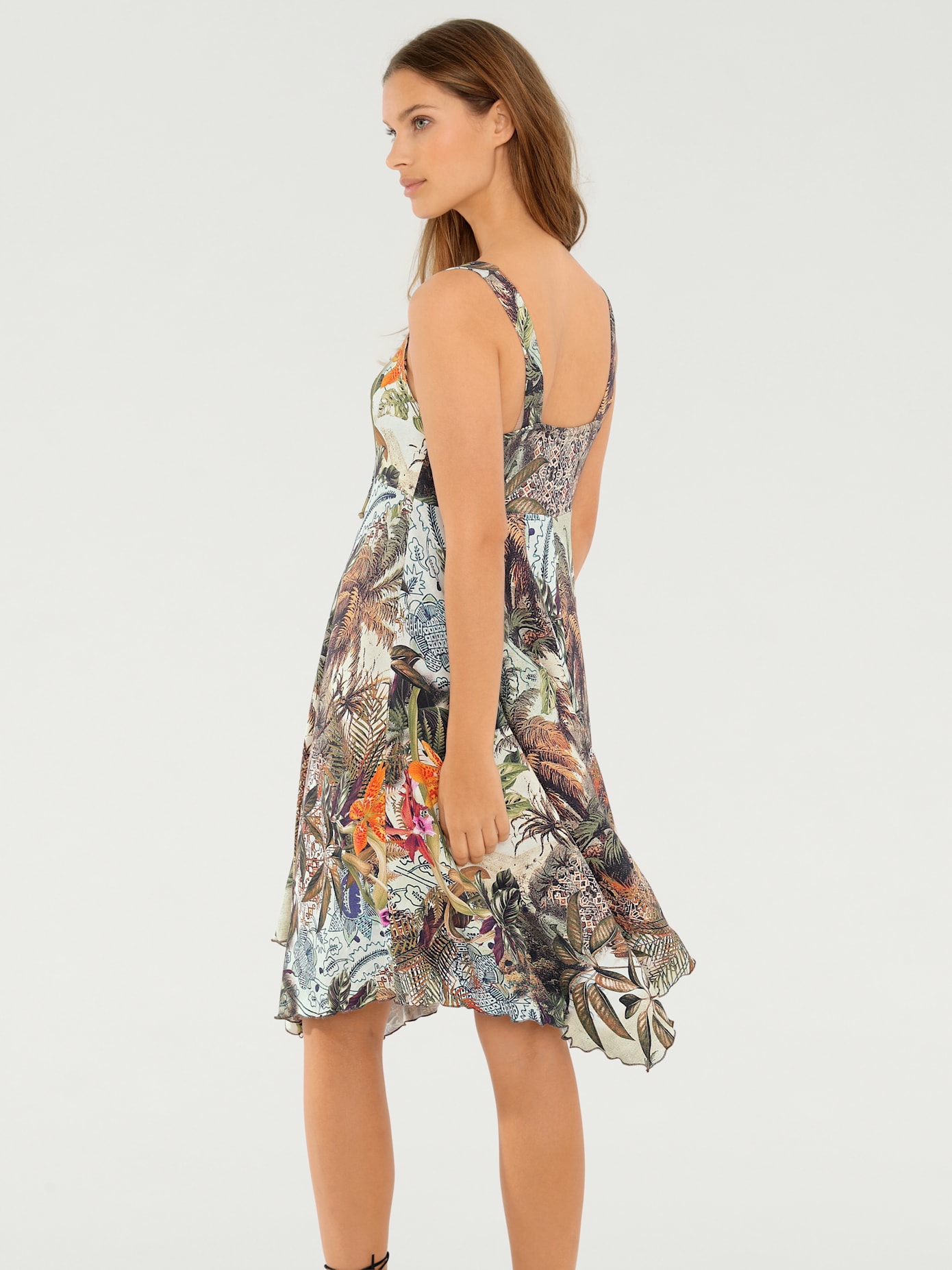 Robe imprimée imprimé estival exotique