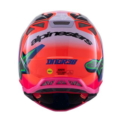 Casque cross Alpinestars SUPERTECH S-M10 - DEEGAN 2025 - Orange / Violet