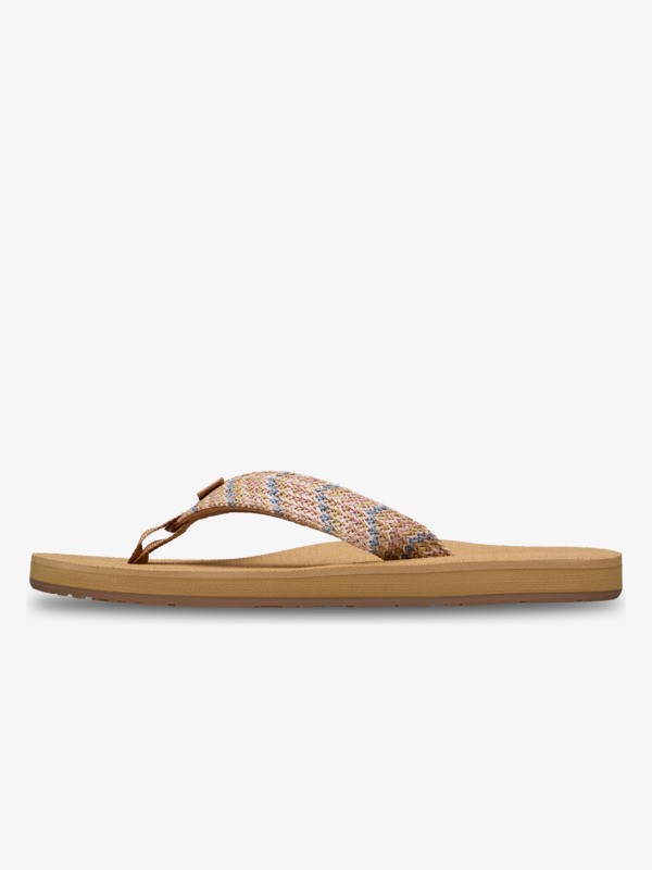 Porto Raffia Sandales Bleu Femme