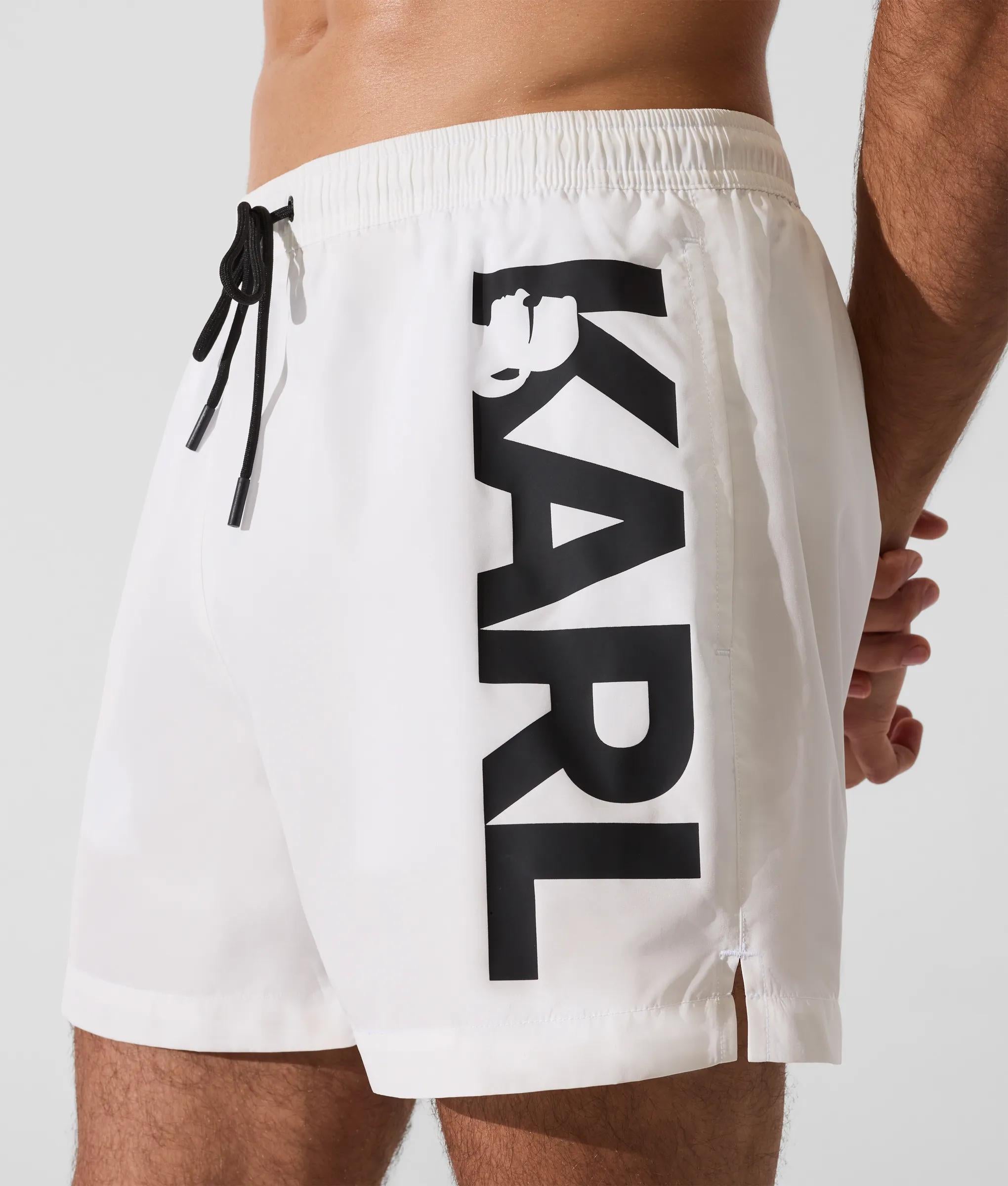 Korte boardshort met logo