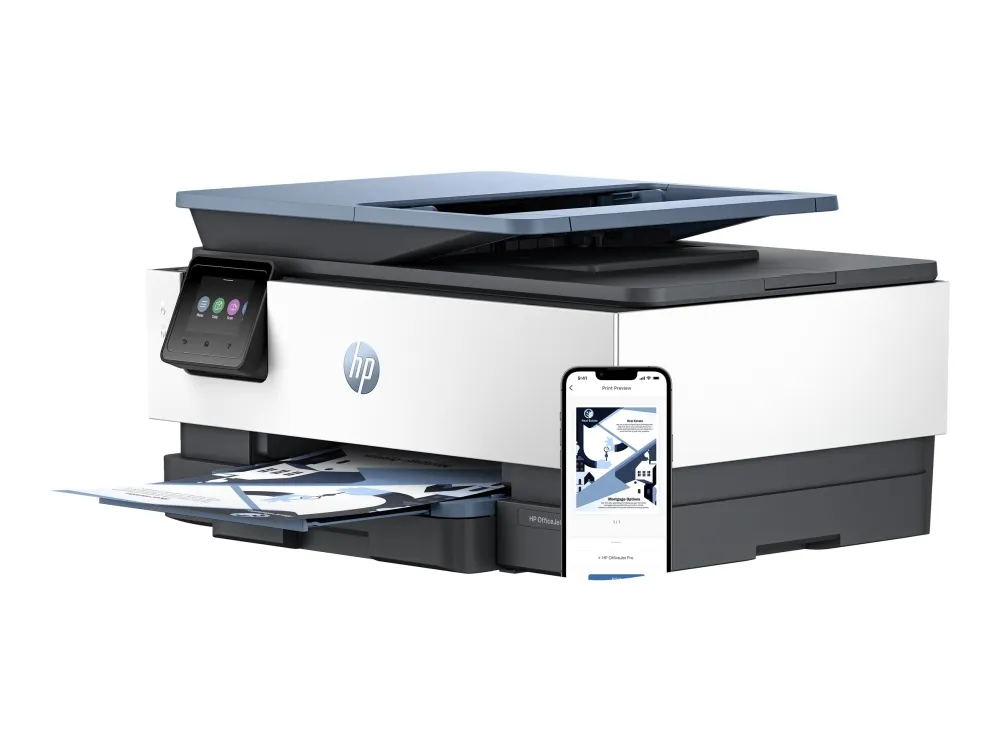 HP Officejet Pro 8125e All-in-One - Multifunktionsprinter - farve - blækprinter - Legal (216 x 356 mm) (original) - A4/Legal (medie) - op til 12 spm (kopiering) - op til 20 spm (udskriver) - 225 ark - USB 2.0, Wi-Fi(ac), LAN - mørk surf blå