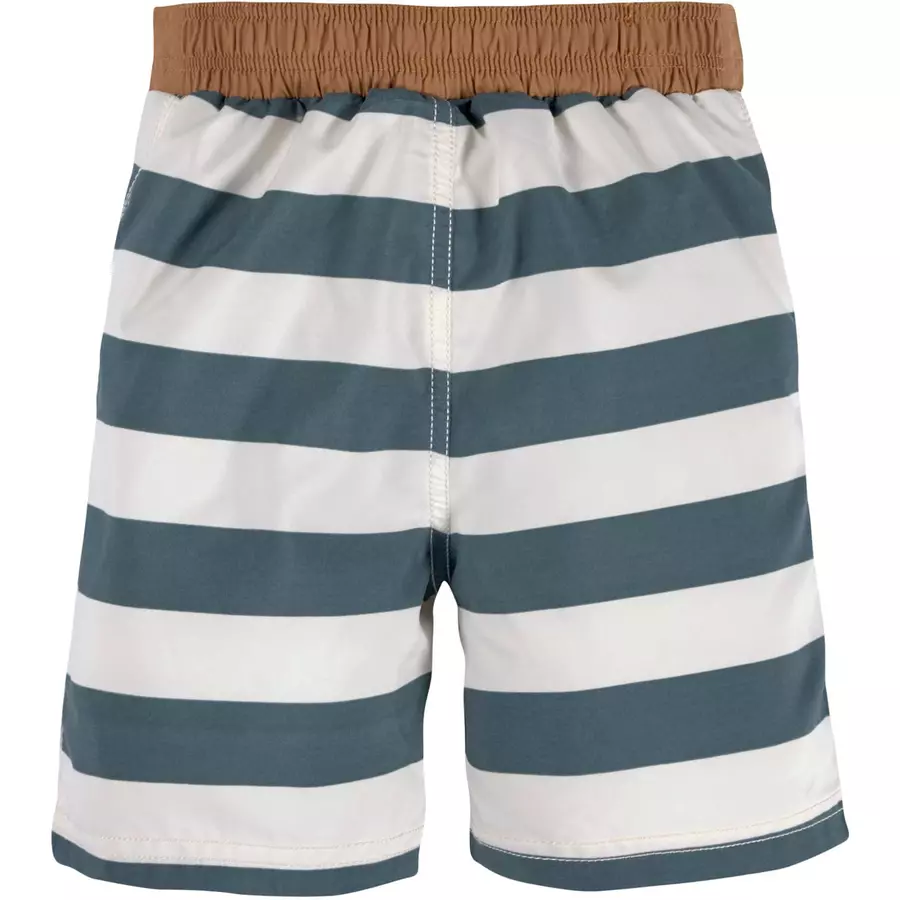 LÄSSIG UV-Badeshorts Block Stripes weiß blau