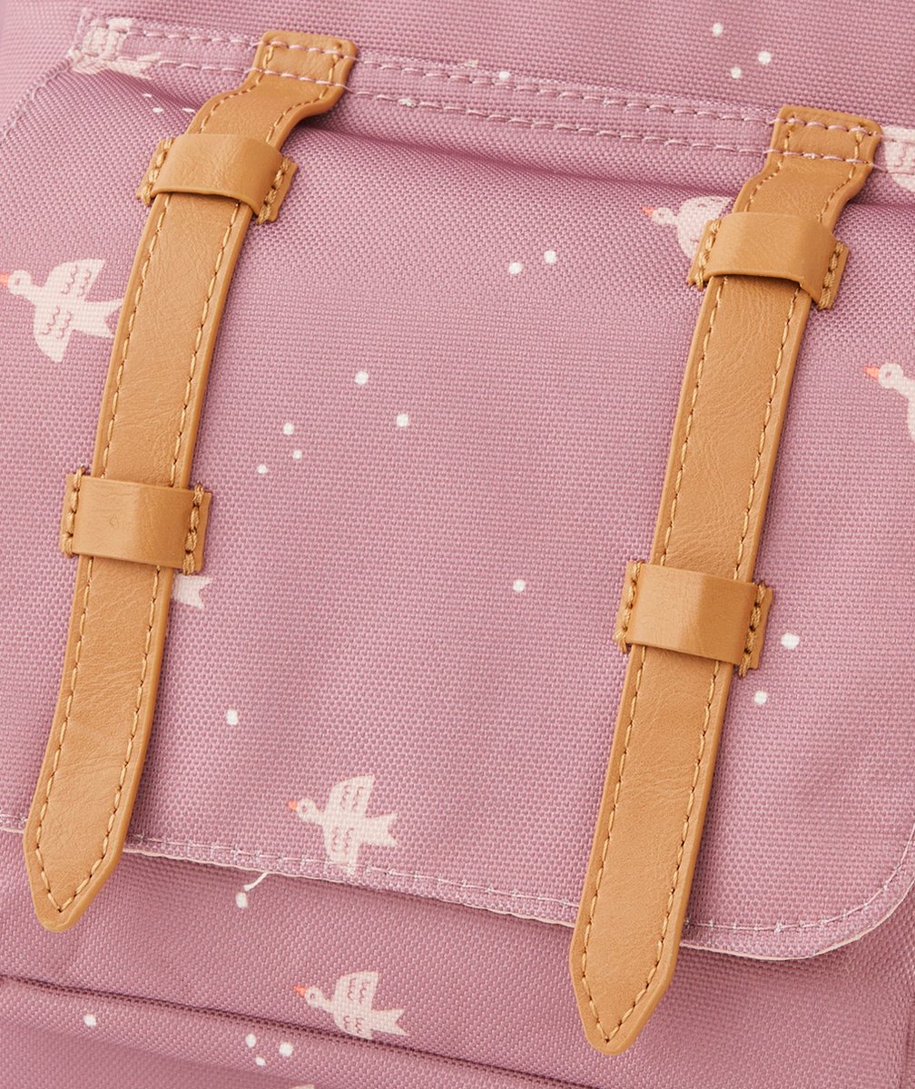 FRESKSAC À DOS ROSE IMPRIMÉ HIRONDELLES EN PLASTIQUE RECYCLÉ ENFANT