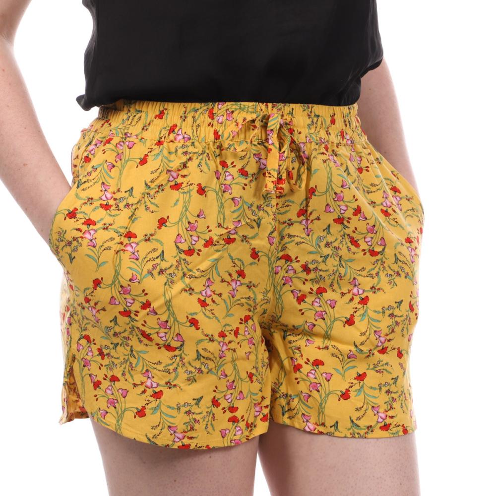 Vero Moda Short Jaune Imprimé Femme Vero Moda Easy