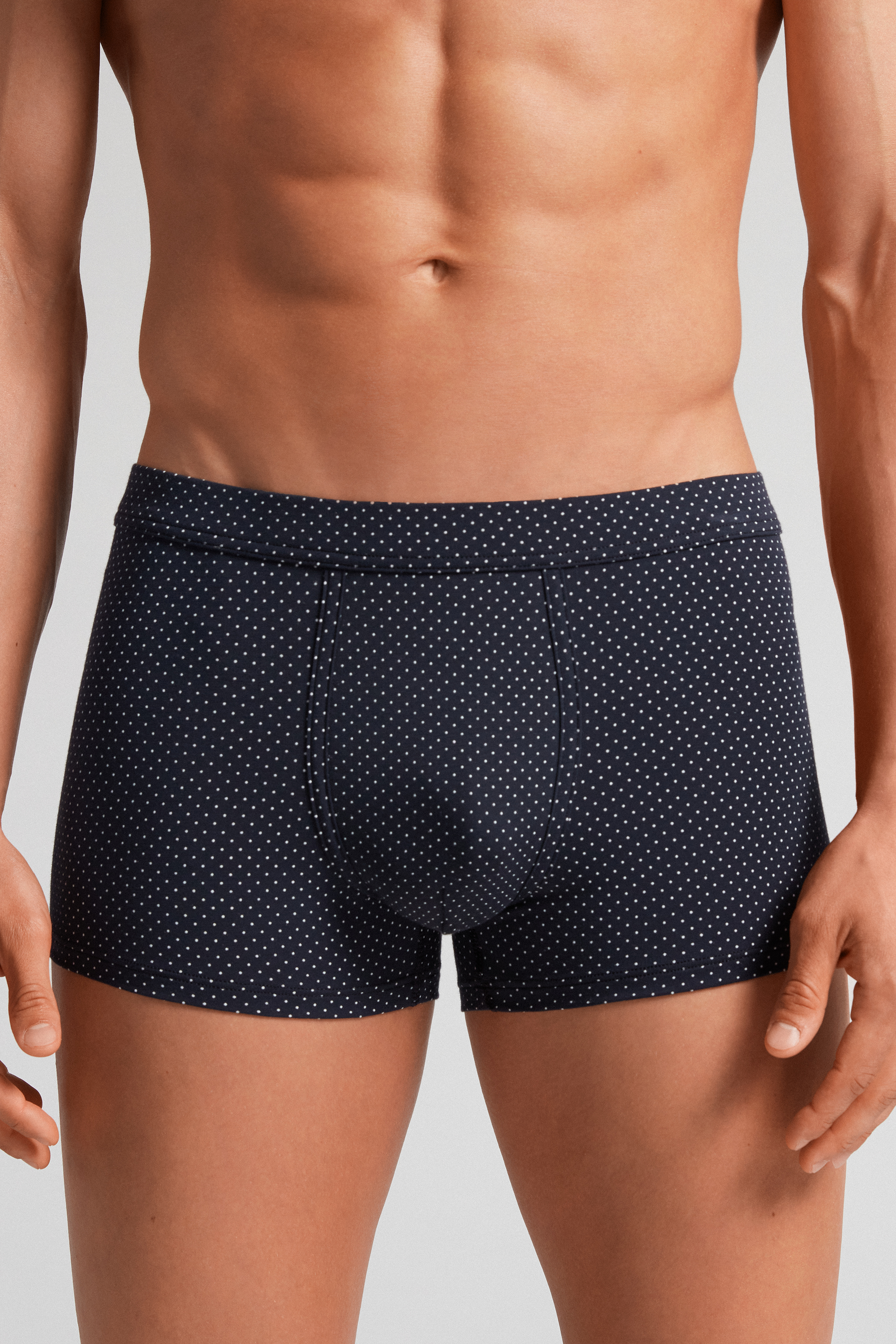 Cuecas Boxer Supima® Natural Fresh Cotton com Microestampa de Bolinhas