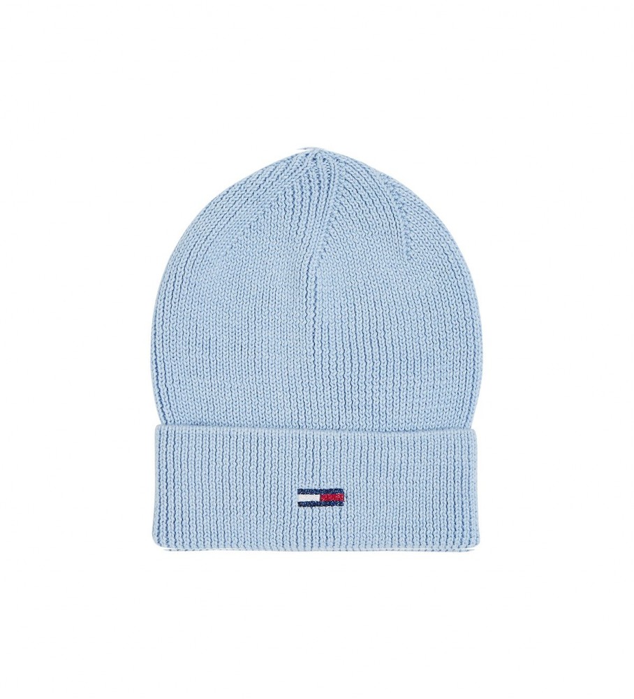Gorro Tommy Jeans Azul com Bandeira
