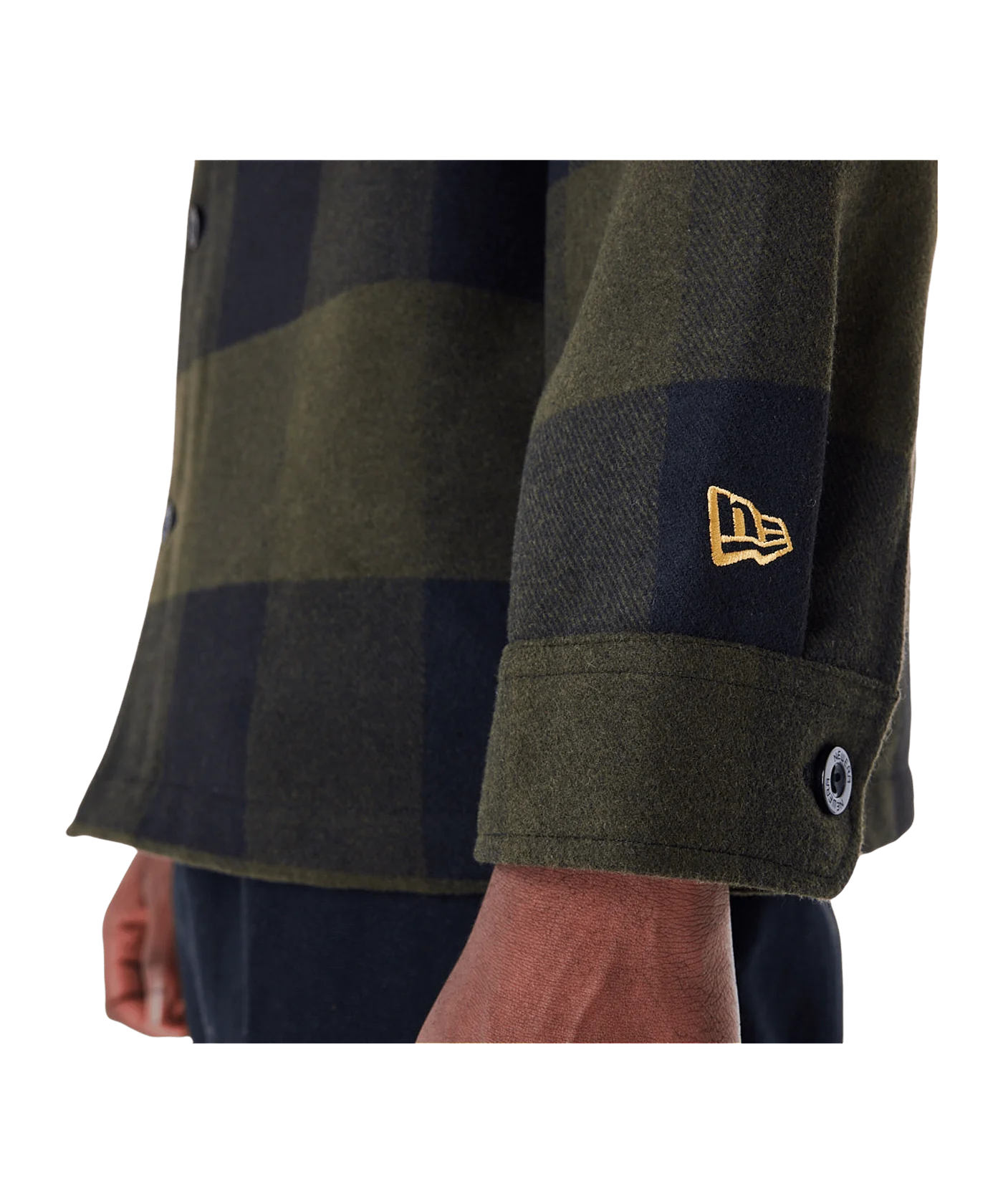 New Era Ne Branded Plaid Trainingsjacke Grün
