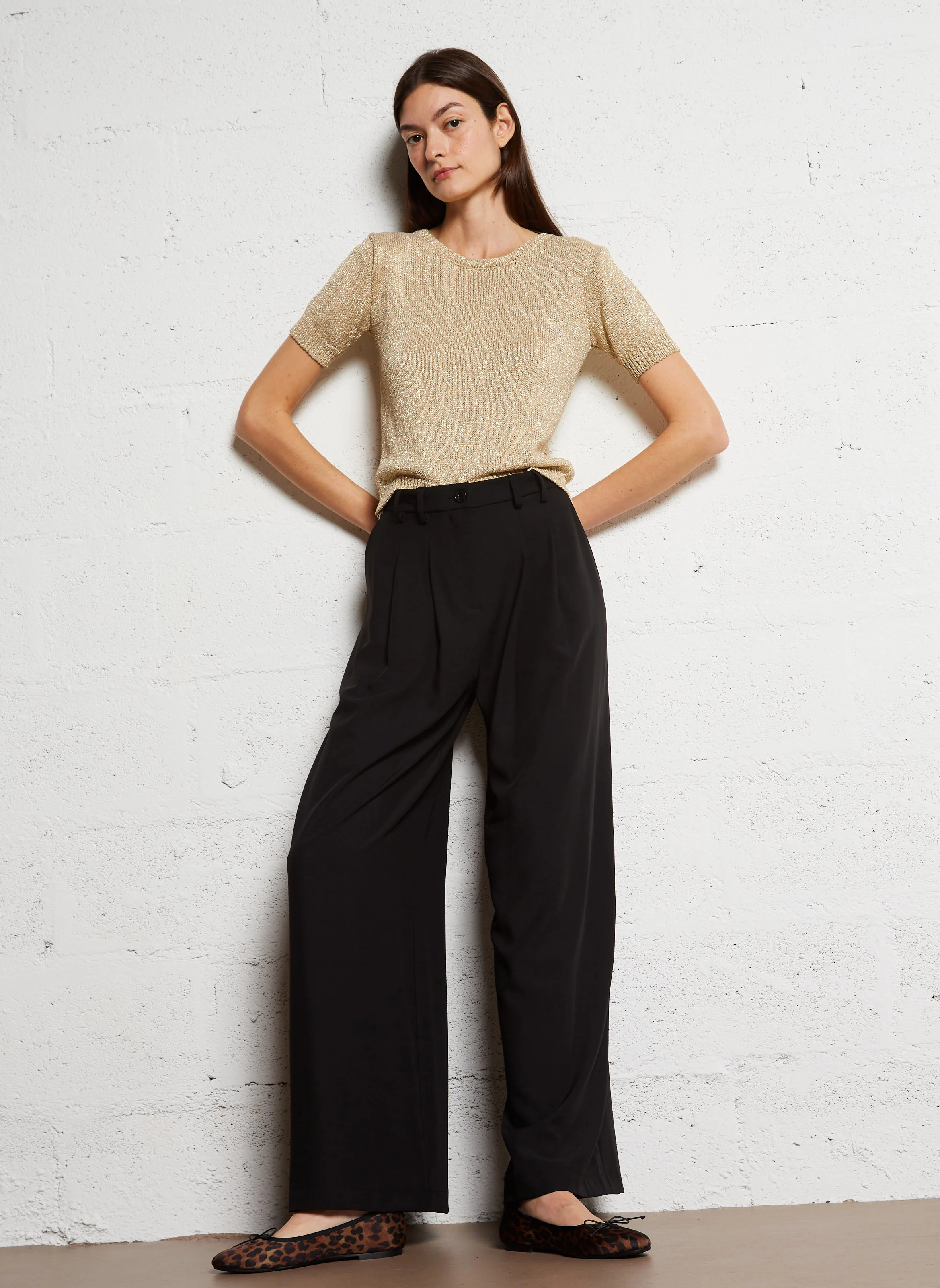 Pantalon à pinces | Noir