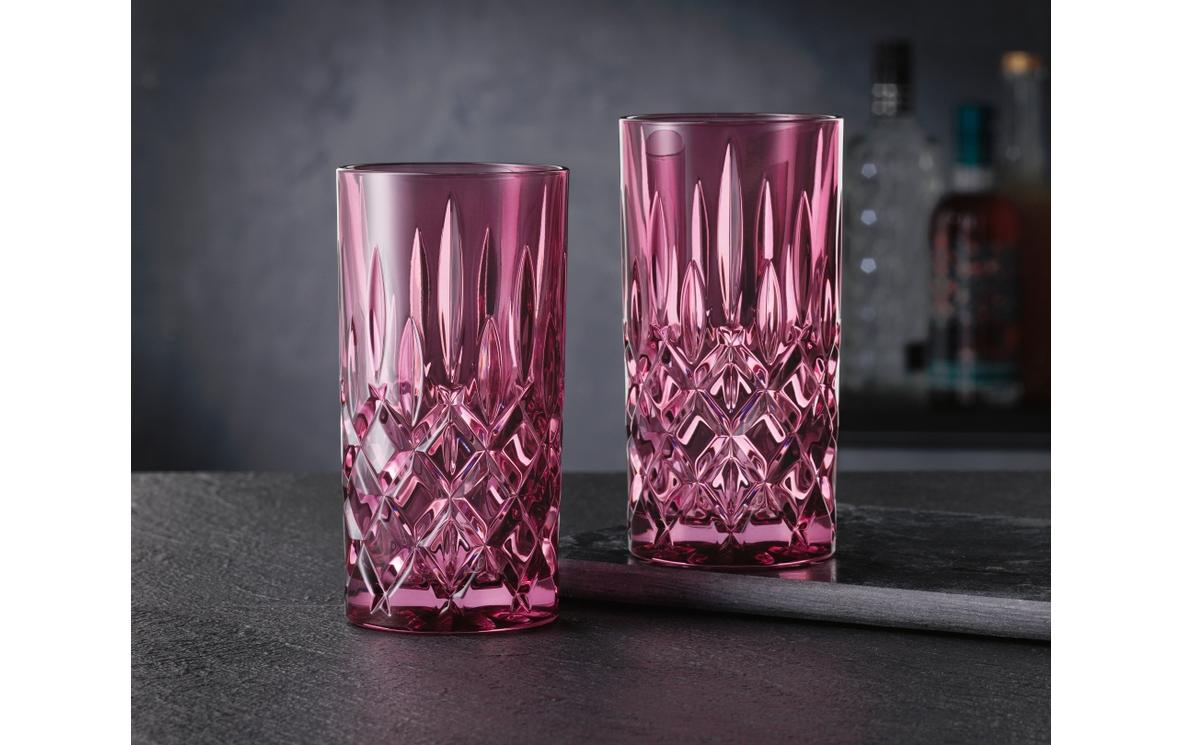 Longdrinkglas Noblesse, Berry, 2 StückLongdrinkglas-Set aus Kristallglas mit filigranem Schliffdekor
