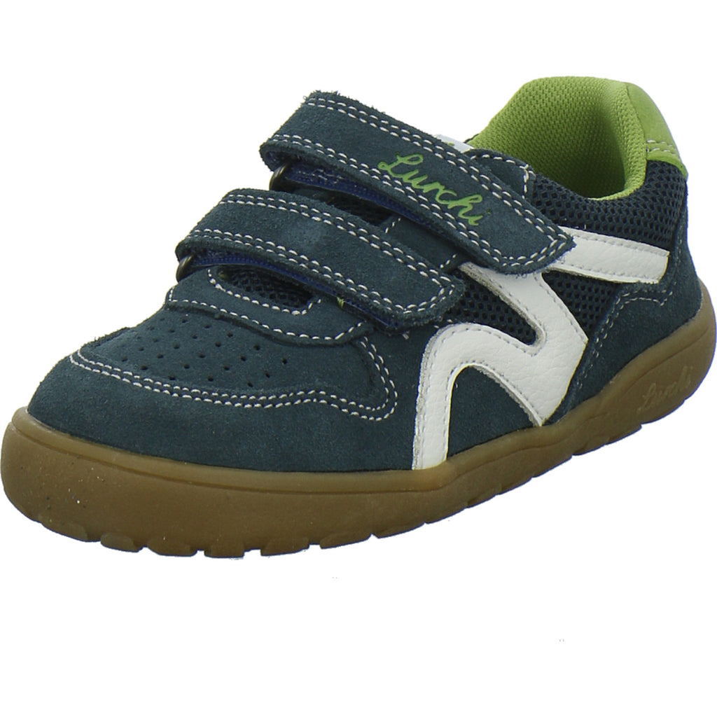 Lurchi Halbschuhe Jungen Jamin Barefoot Blau-kombi