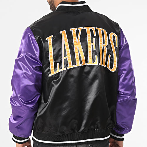 Veste Bomber Los Angeles Lakers Satin 60416379 Noir Violet
