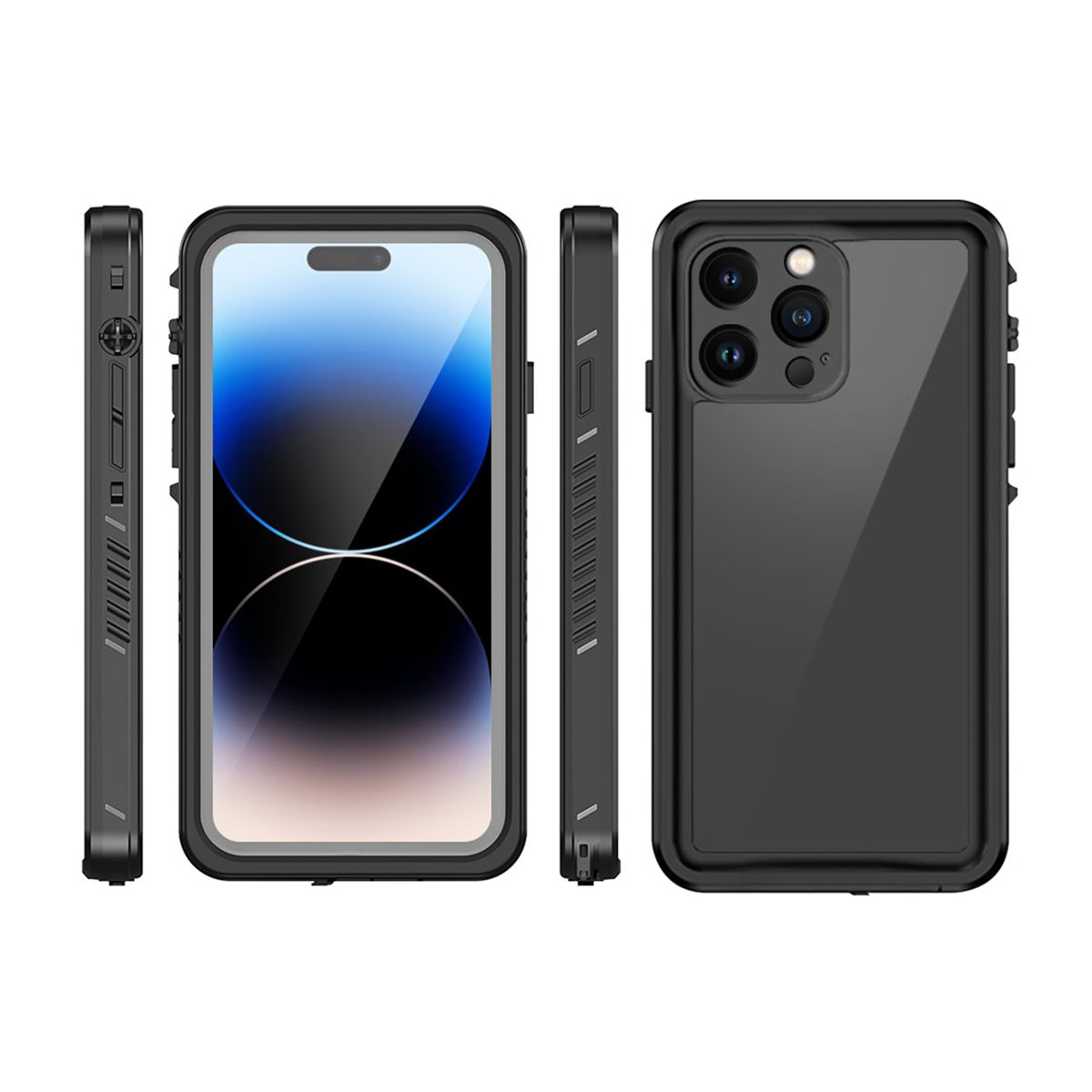 iPhone 15 Pro Max Avalanche Case Wasserfeste Outdoor Schutz Hülle IP68 (EGCA00481) - Schwarz