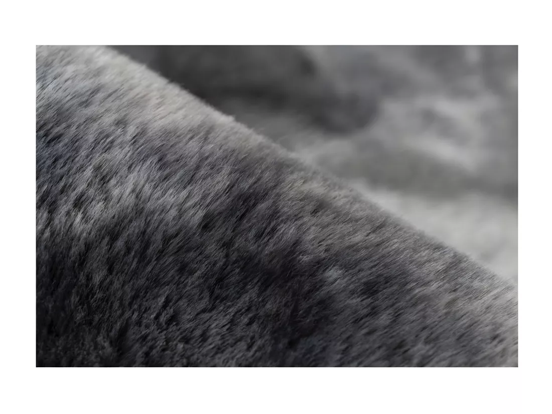 Tapis 230x160cm, design B005O coloris graphite - Confort et élégance pour votre intérieur