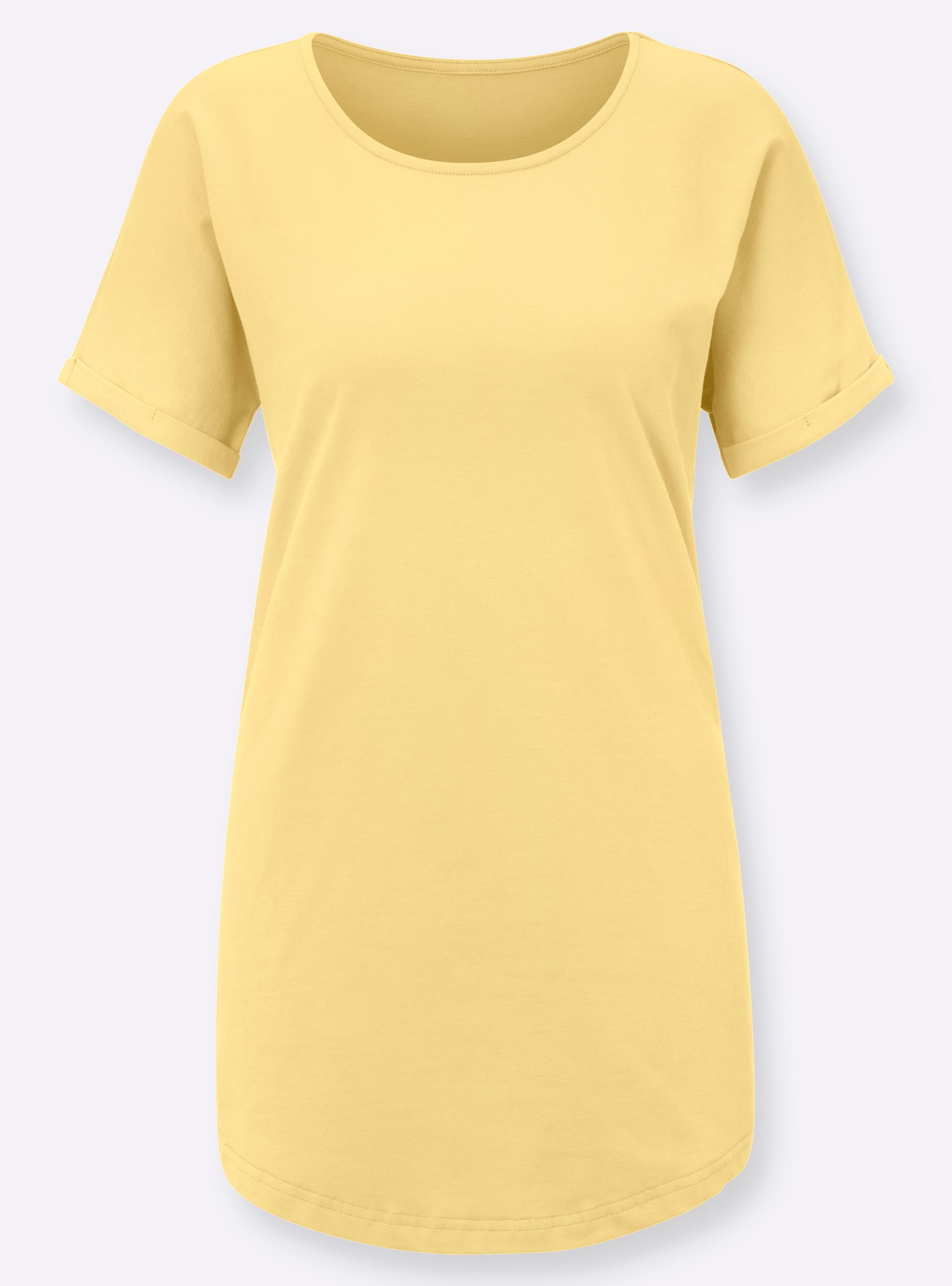 Longshirt in zitrone