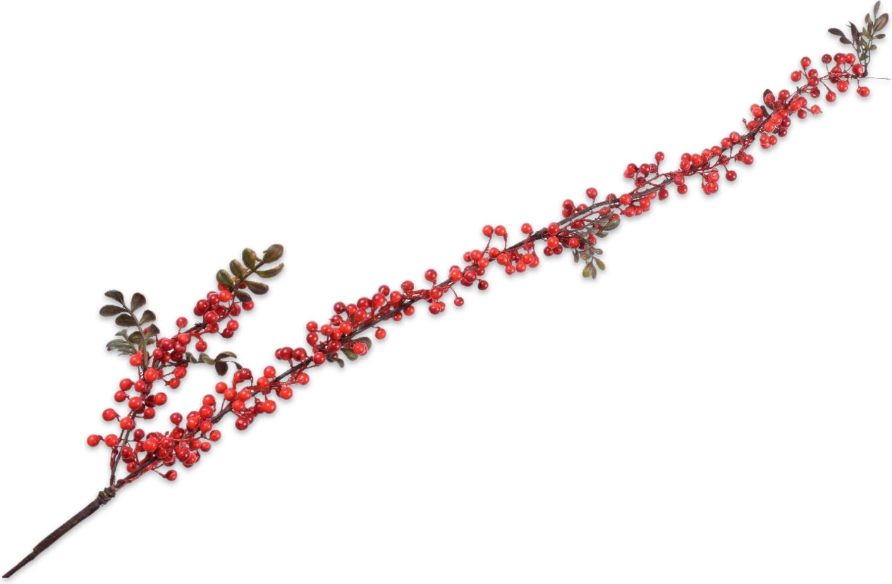 Silk-Ka kunsttak Vuurdoorn 130 cm rood