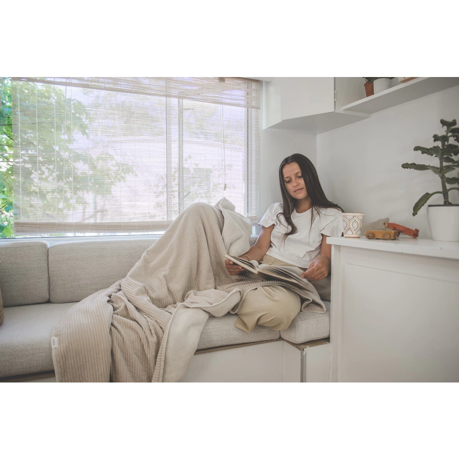 koeka Decke Plüsch Vik beige